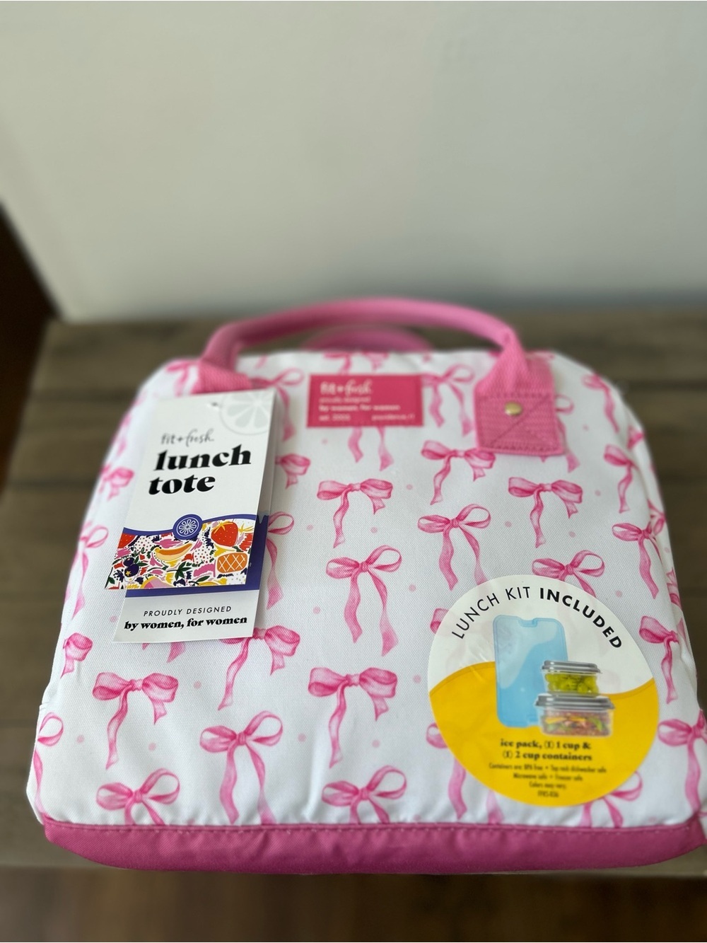 NWT Fit & Fresh Pink Coquette Bow Lunch Bag & Tumbler Set 🎀 - Picture 7 of 8